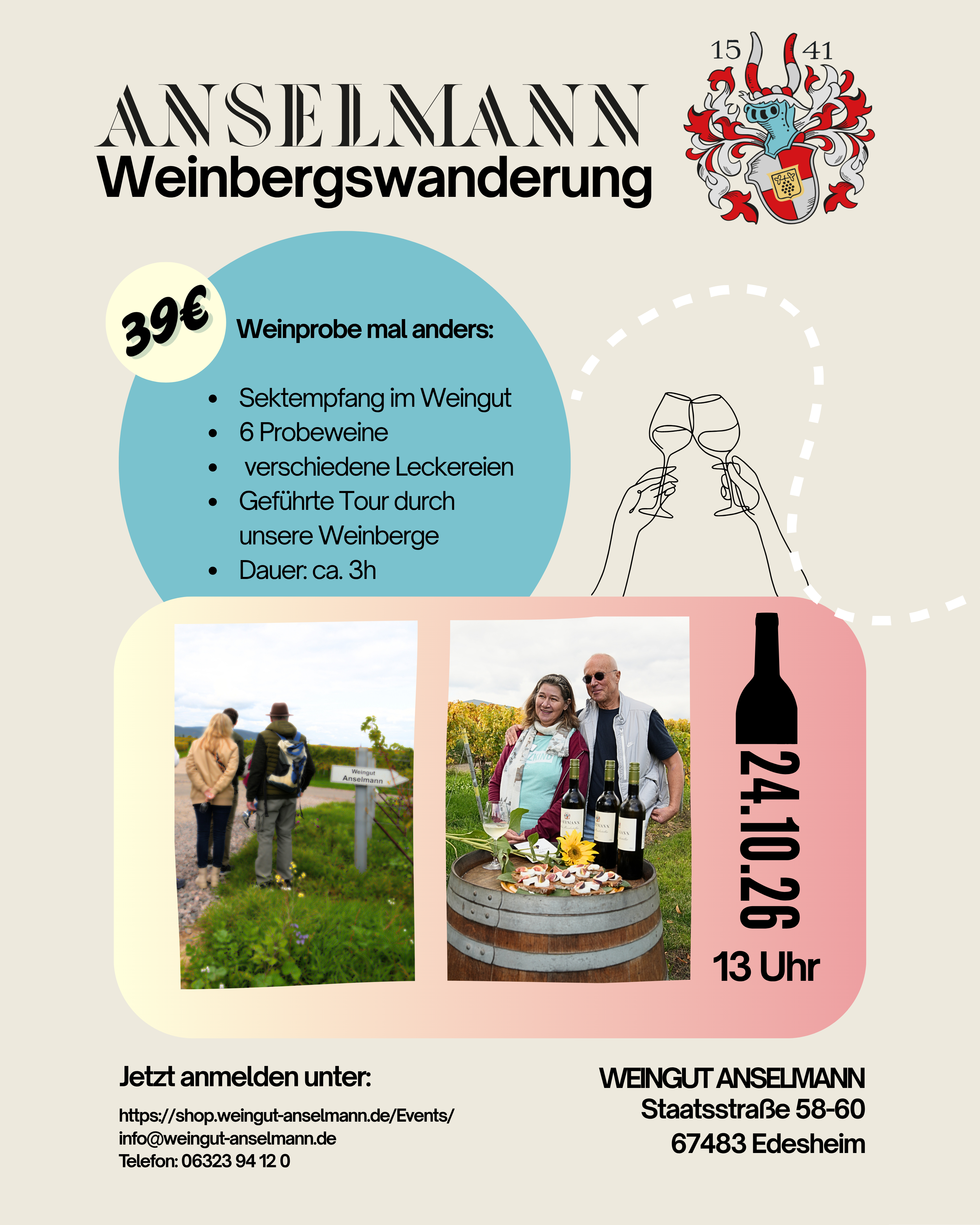 Weinbergswanderung am 24. Oktober 2026   