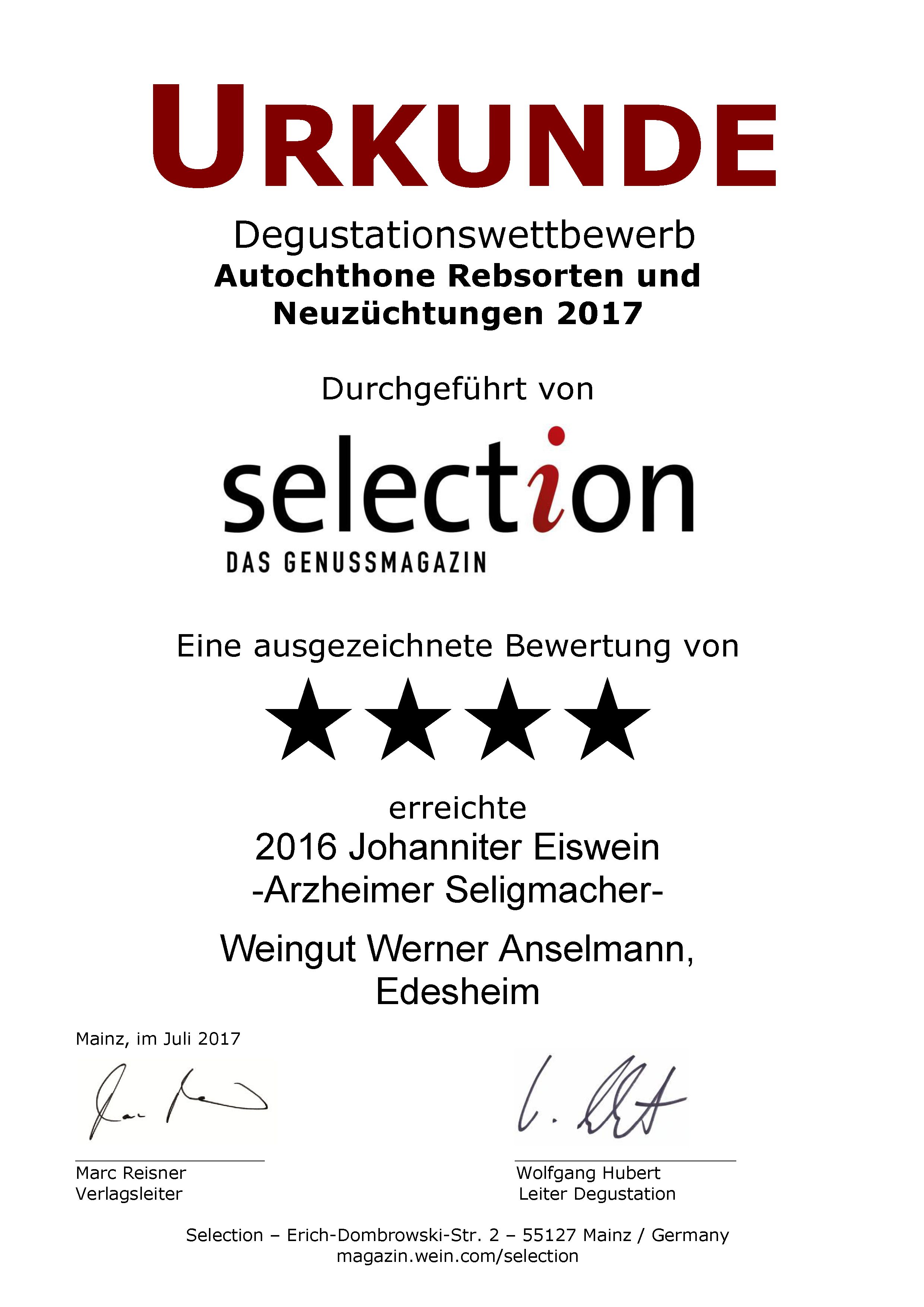 Johanniter Eiswein