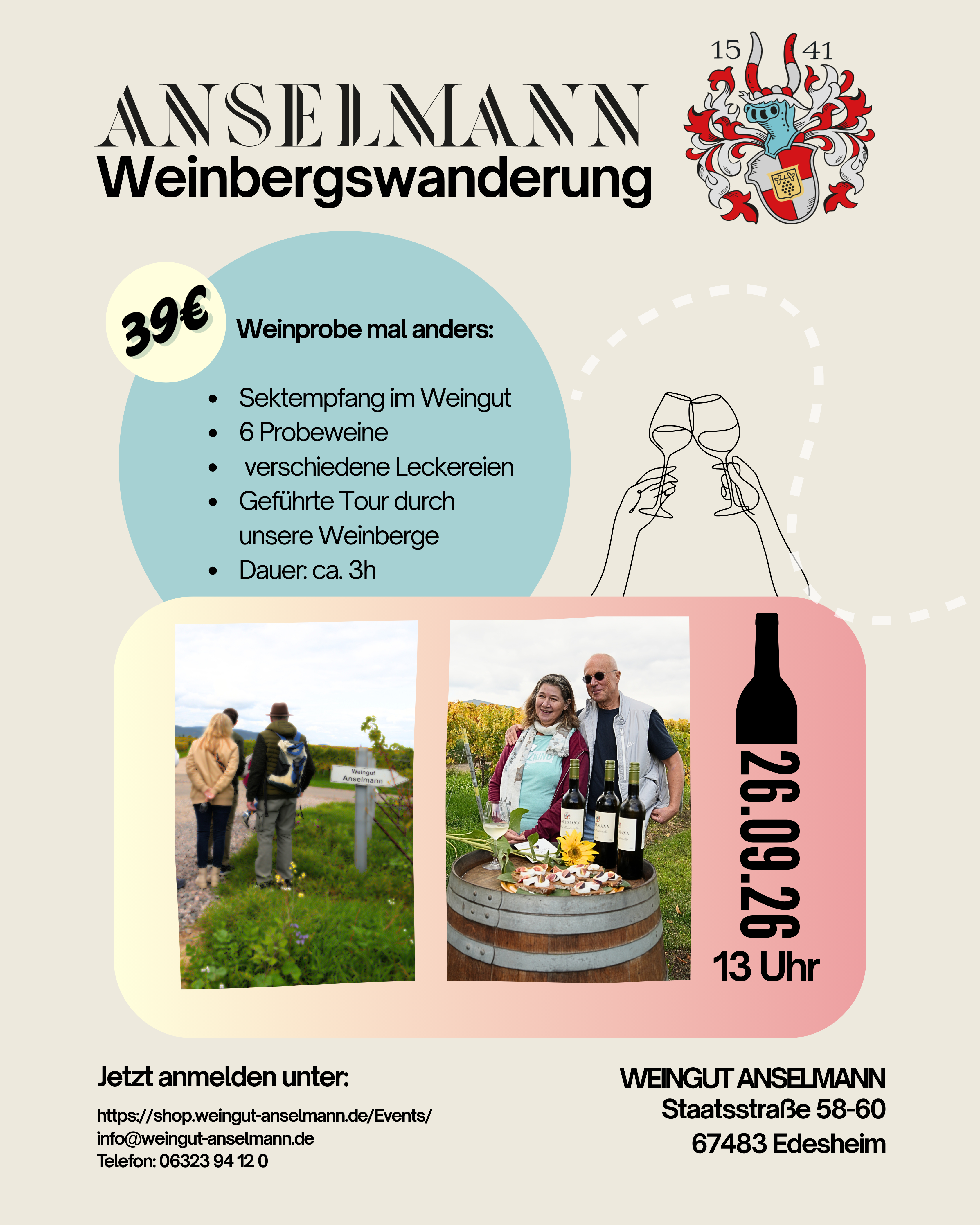 Weinbergswanderung am 26. September 2026  